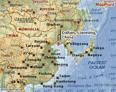 dalian liaoning china map